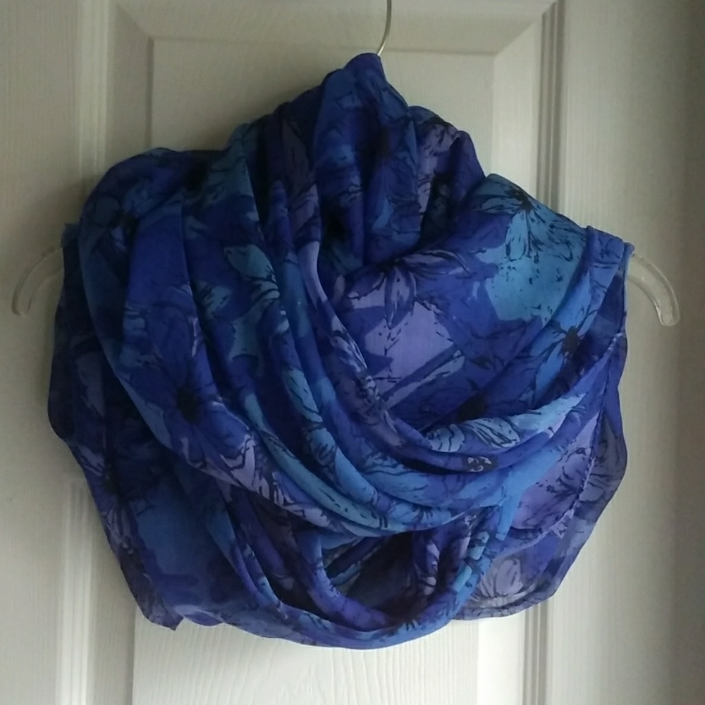 Shades of Blue Fashion Scarf/Swimsuit Cover up